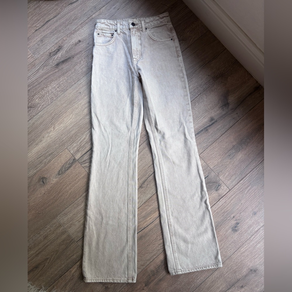 GRLFRND Melanie High Rise Boot Cut Jeans Denim Montana Wash Size 24 Made in USA - Picture 5 of 16